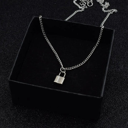 Lock chain necklace