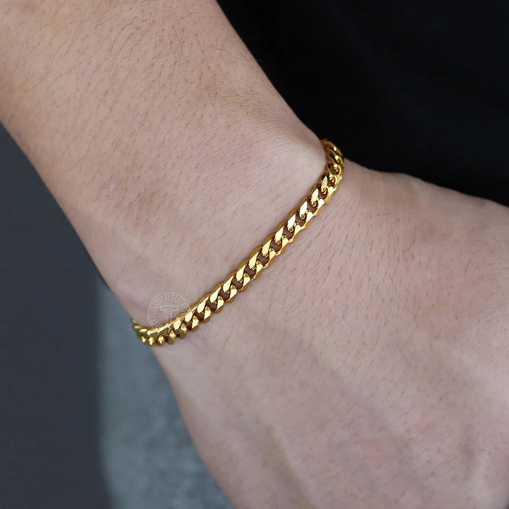 Gold bracelet cuban