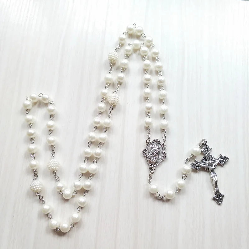 cross pearl necklace