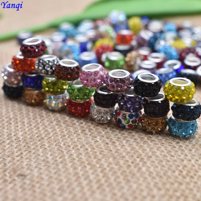 Rhinestones and beads