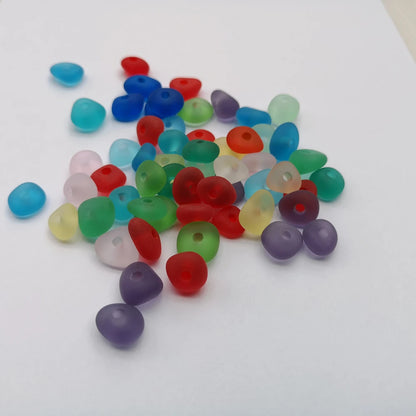 Sea glass beads