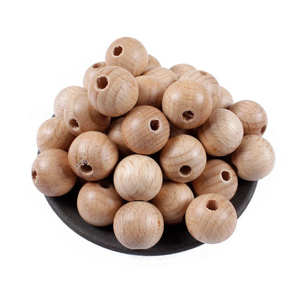 Wood craft beads