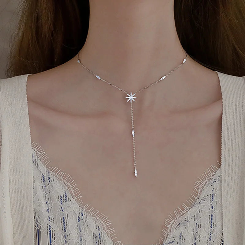 Star necklace silver