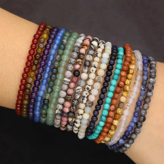 Stackable beaded bracelets