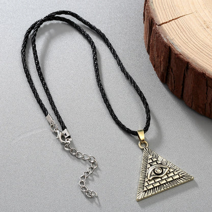 Pyramid eye necklace