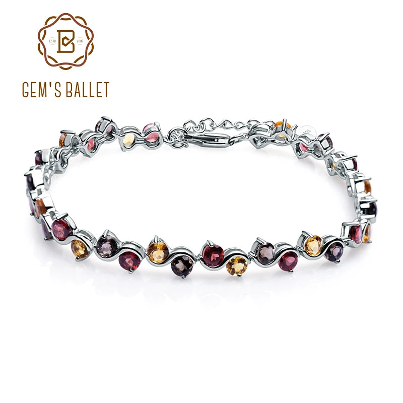 Garnet tennis bracelet