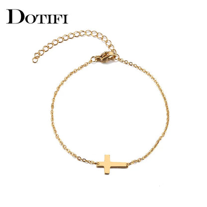 Bracelet cross gold