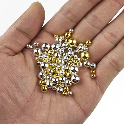 Gold beads for jewelry making