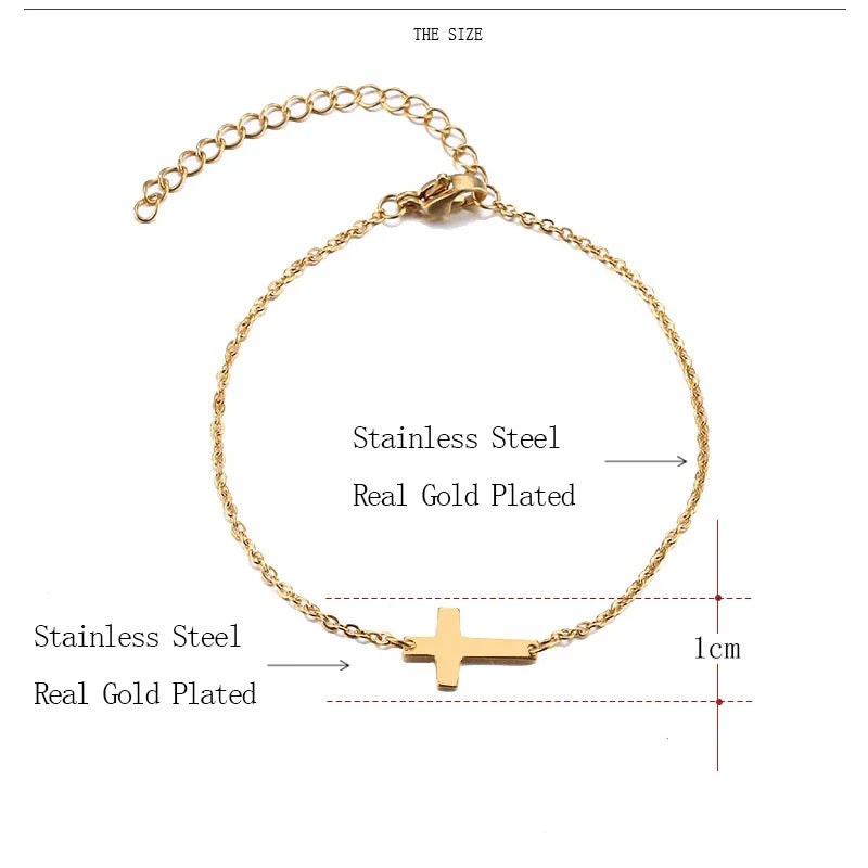 Bracelet cross gold