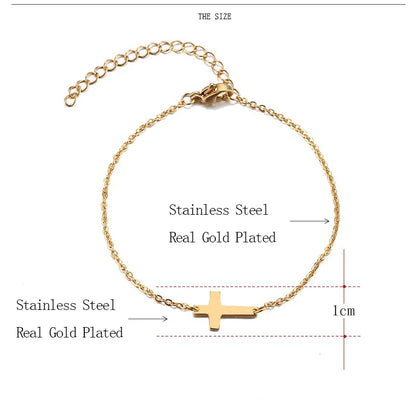 Bracelet cross gold