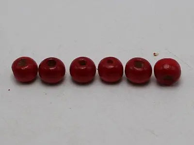 Red wooden beads