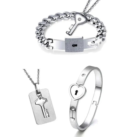 Lock and key bracelet