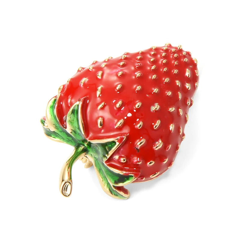 Strawberry brooch