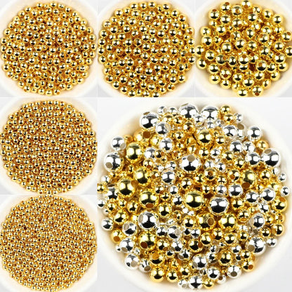 Gold beads for jewelry making