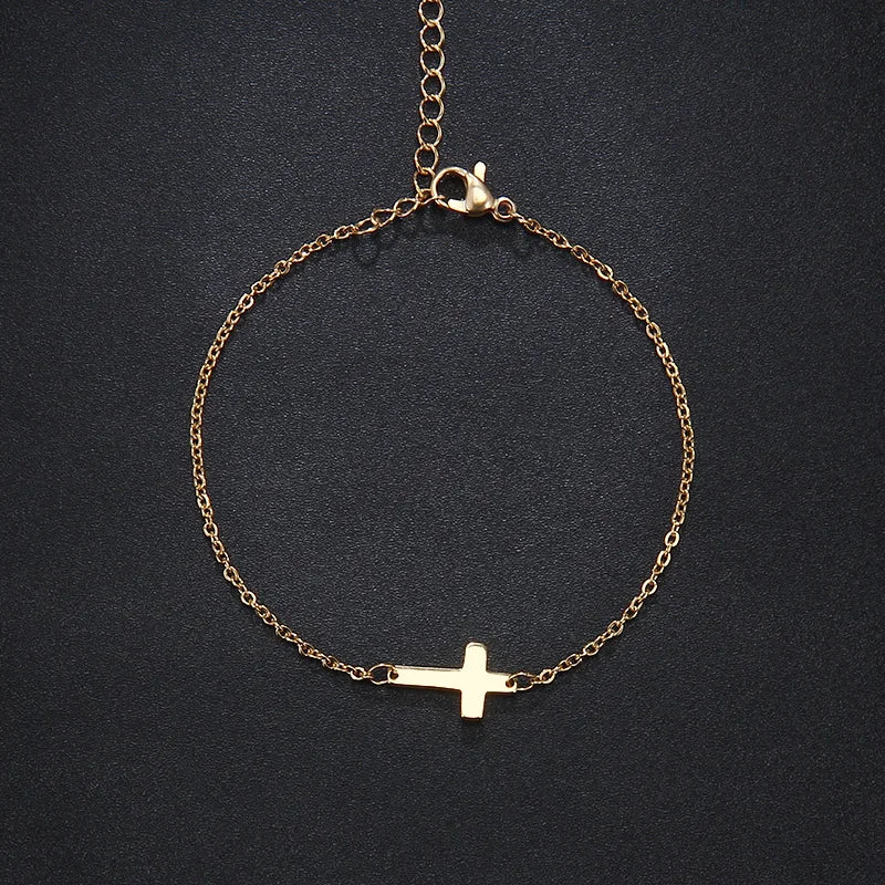 Bracelet cross gold