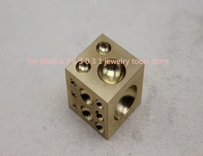 Brass dapping block