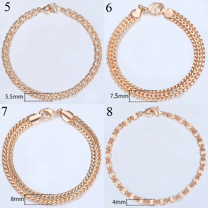 Mens rose gold bracelet