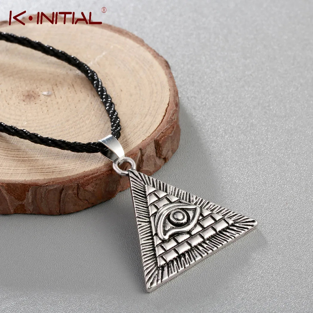 Pyramid eye necklace