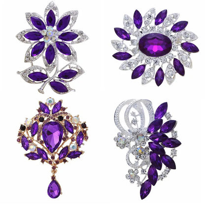 Brooch purple