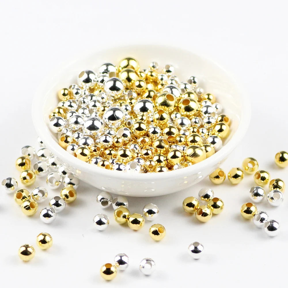 Gold beads for jewelry making