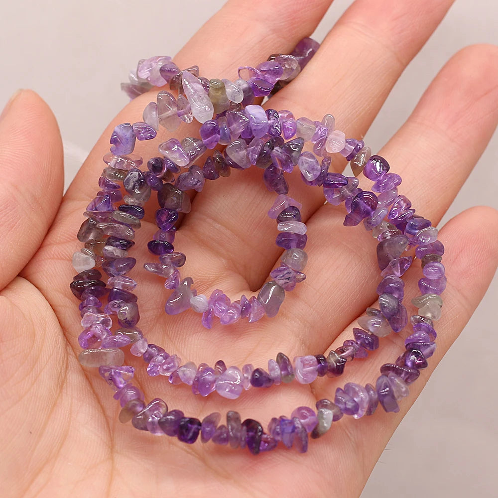 Amethyst bead necklace