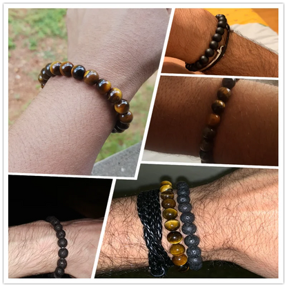 Mens tiger eye bracelet