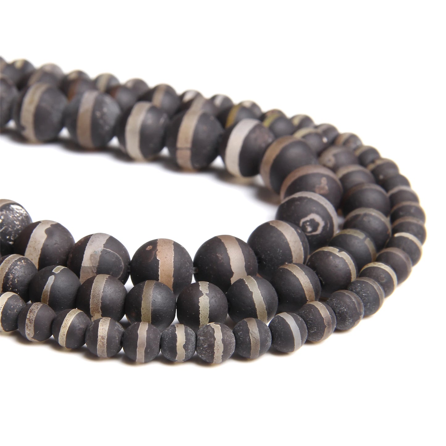 Dzi stone beads