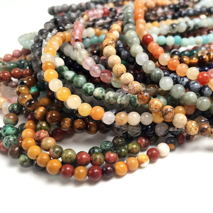 Gemstone bead necklace