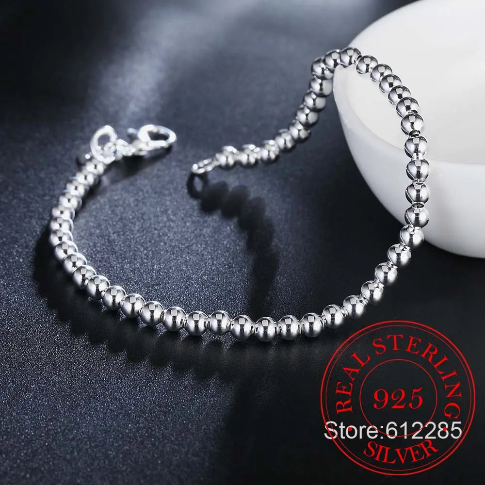 Bracelet silver beads