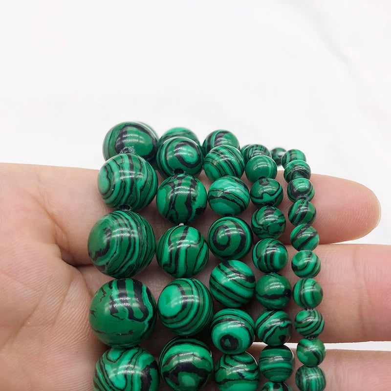 Malachite beads