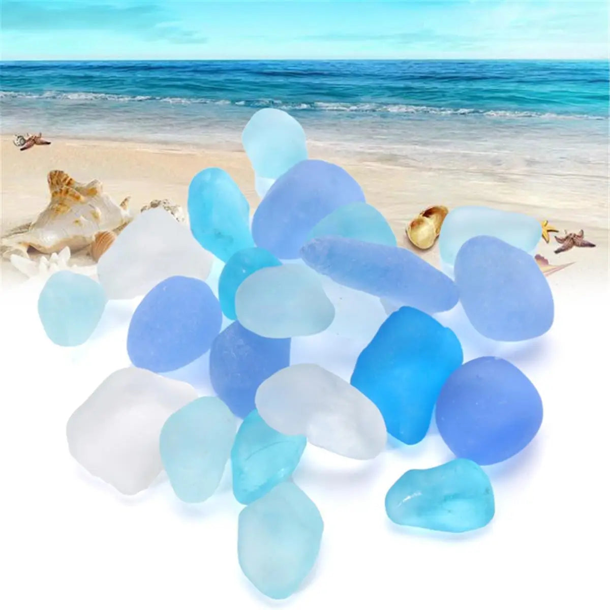 Seaglass beads