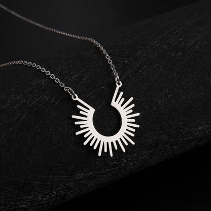 Sun pendant necklace