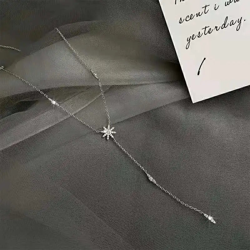 Star necklace silver