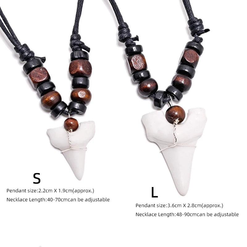 Shark tooth necklaces