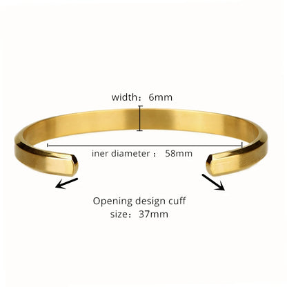 Mens gold cuff bracelet