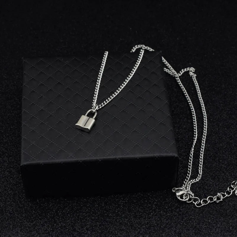 Lock chain necklace