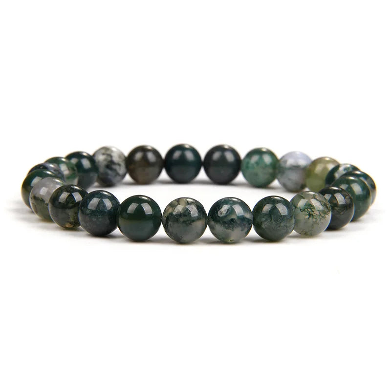 Moss agate bracelet