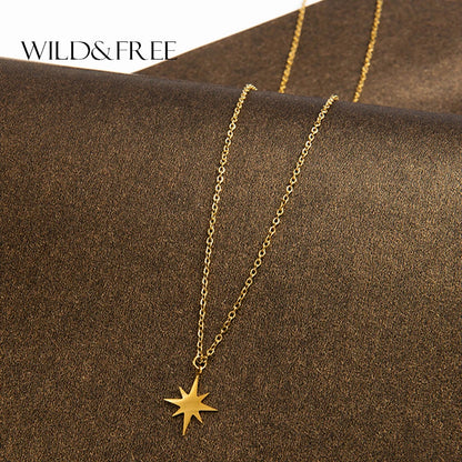 Star necklace gold