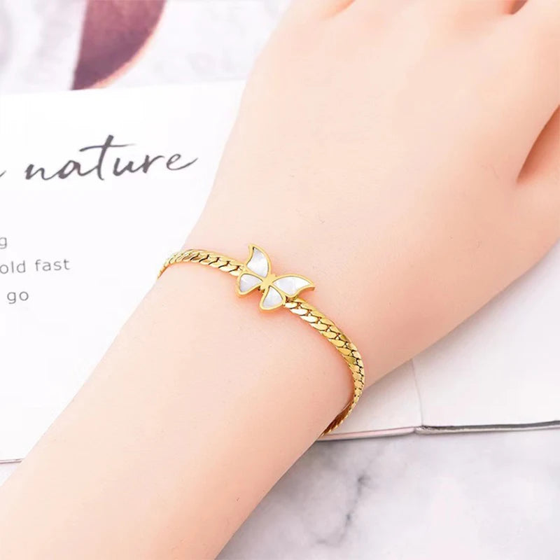 Bracelet butterfly gold