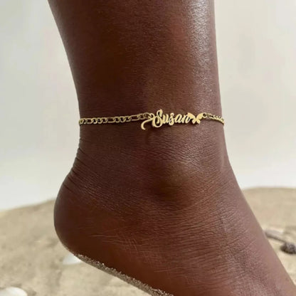 Ankle bracelet with name