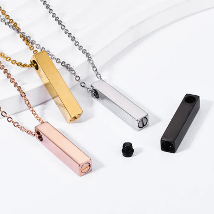 Rectangle pendant necklace