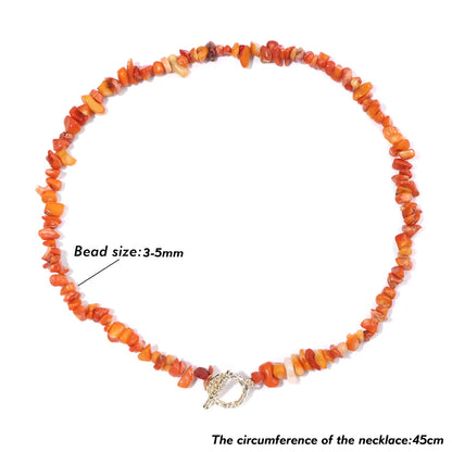 Carnelian crystal necklace