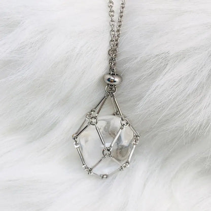 Crystal holder necklace