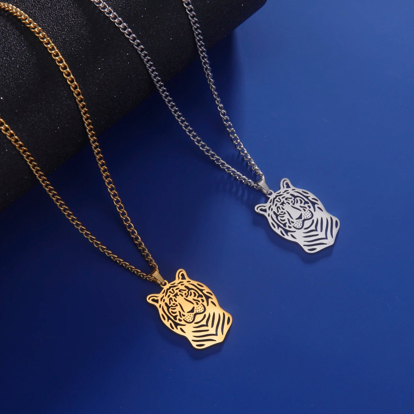 Gold tiger pendant