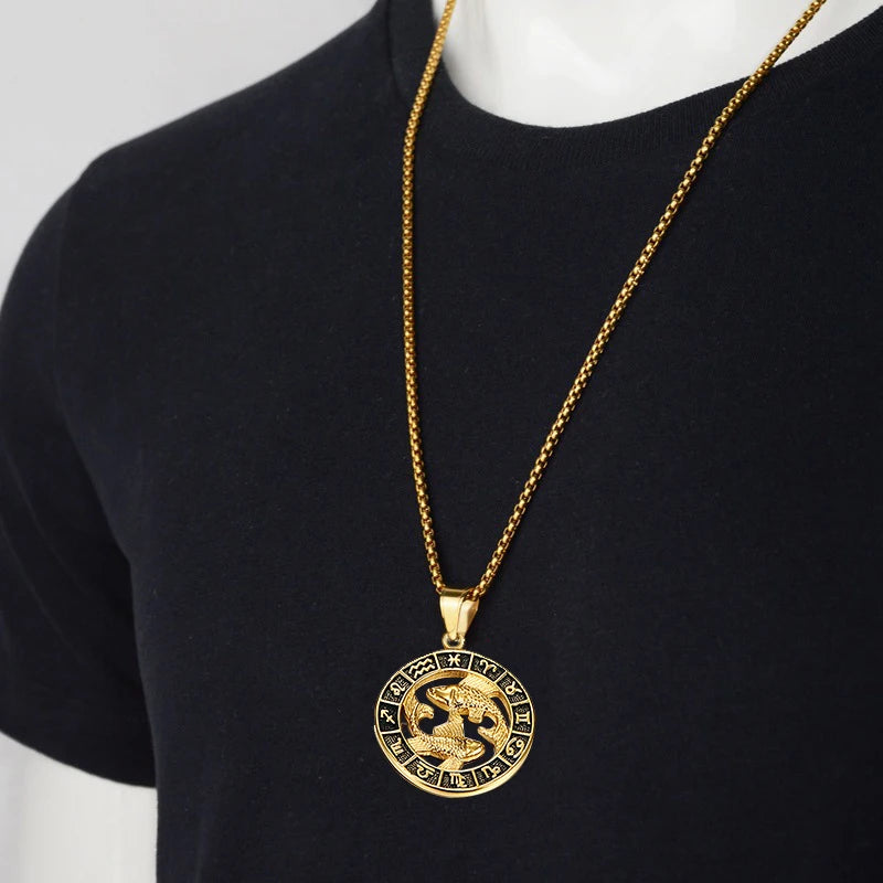 Gemini astrology necklace