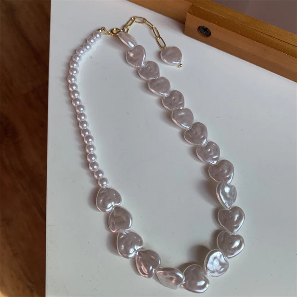 Pearl blue necklace