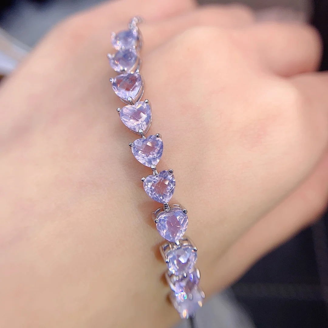 Amethyst tennis bracelet