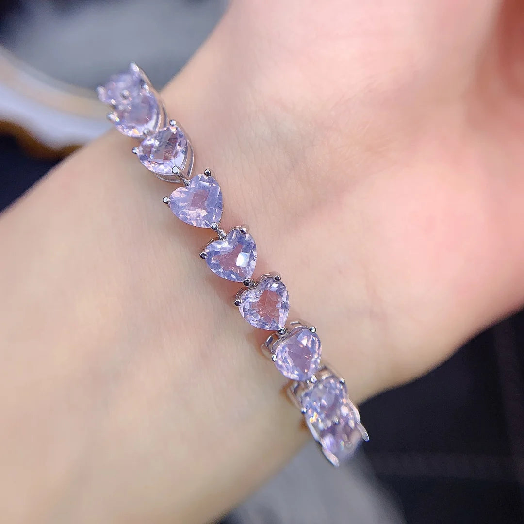 Amethyst tennis bracelet