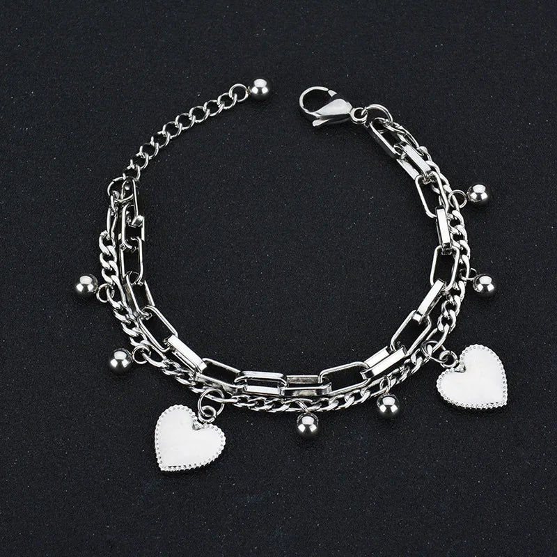 Heart bracelet gold