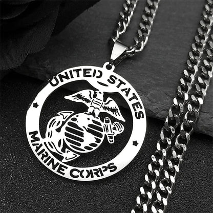 Marine corps necklace